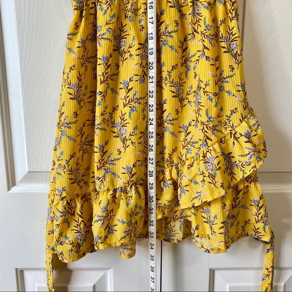 Hayden Mini Floral Surplice Dress Size M - Picture 11 of 15